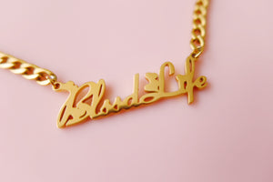 BLSSD LIFE GOLD LINK CHAIN NECKLACE (PRE-ORDER ONLY)