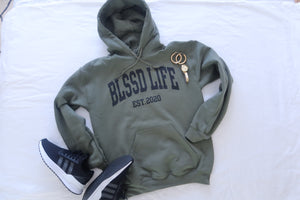 BLSSD LIFE MILITARY GREEN HOODIE