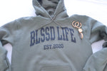 Load image into Gallery viewer, BLSSD LIFE MILITARY GREEN HOODIE
