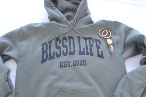 BLSSD LIFE MILITARY GREEN HOODIE